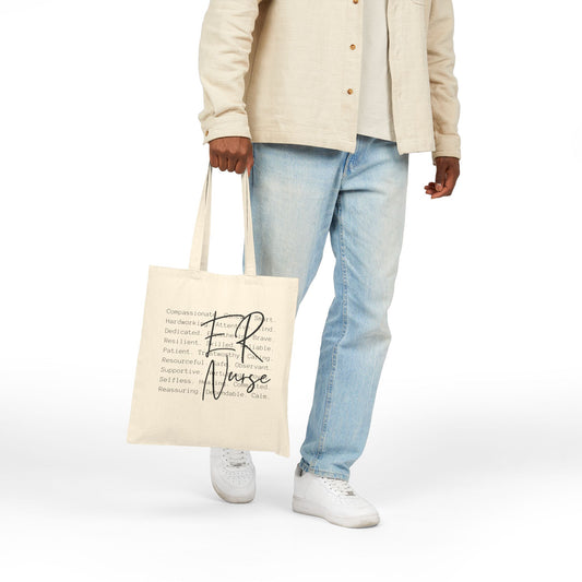 ER Nurse Canvas Tote Bag — Inspirational Healthcare Gift