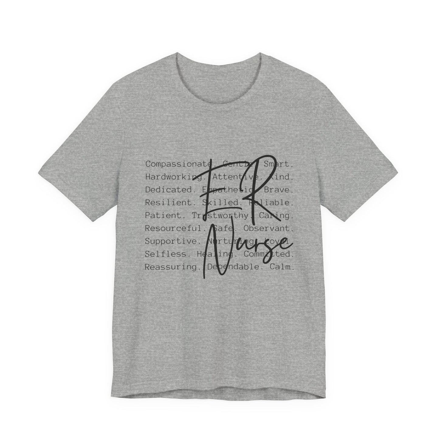 Nurse Script Tee — Inspirational Nurse Word Cloud Shirt