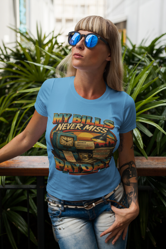 My Bills Never Miss Payday | Retro Graphic Tee